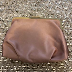 NWT Jcrew blush satin clutch